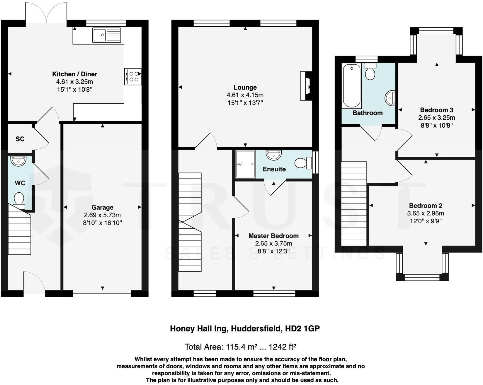 Honey Hall Ing, Huddersfield, HD2 floorplan