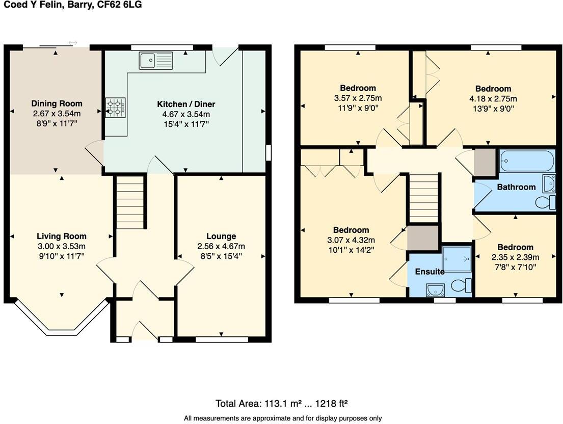 Coed-Y-Felin, Barry floorplan