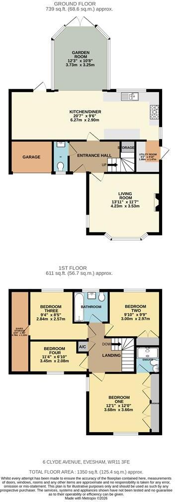 Clyde Avenue, Evesham floorplan
