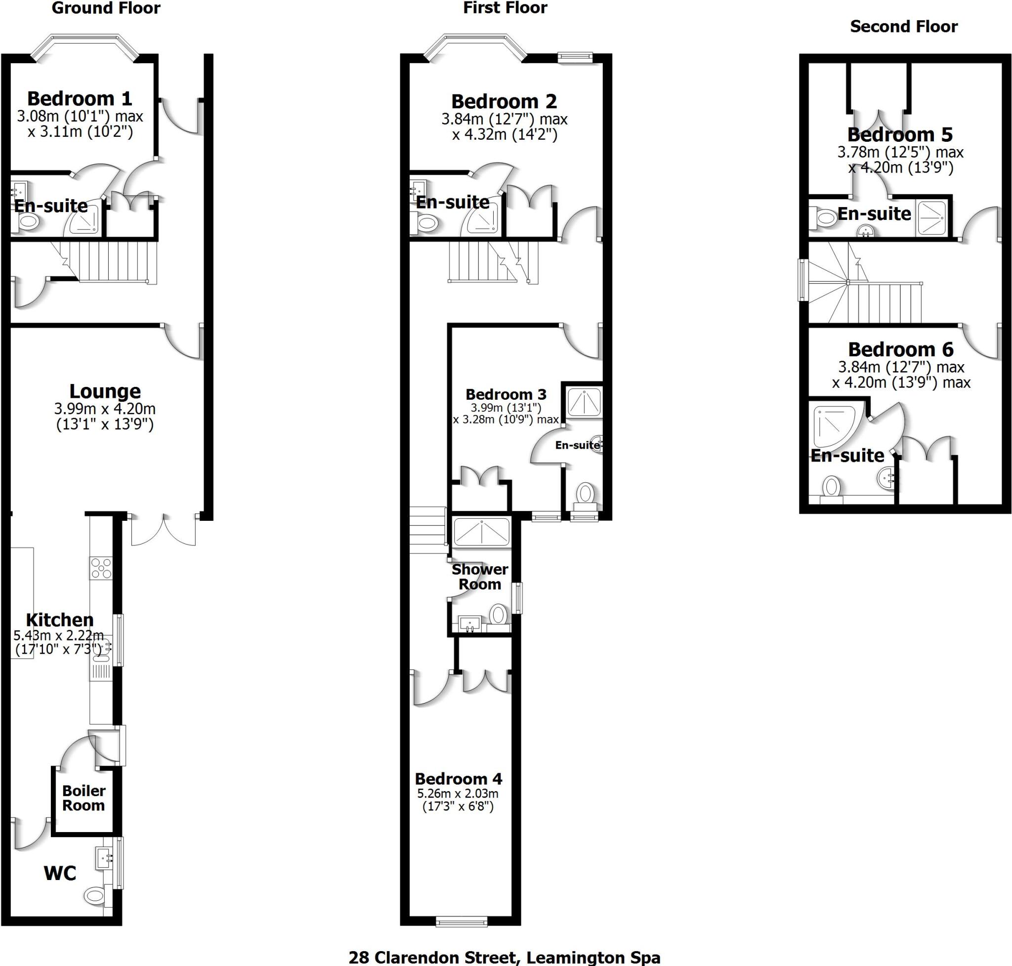 28 Clarendon Street, Leamington Spa floorplan