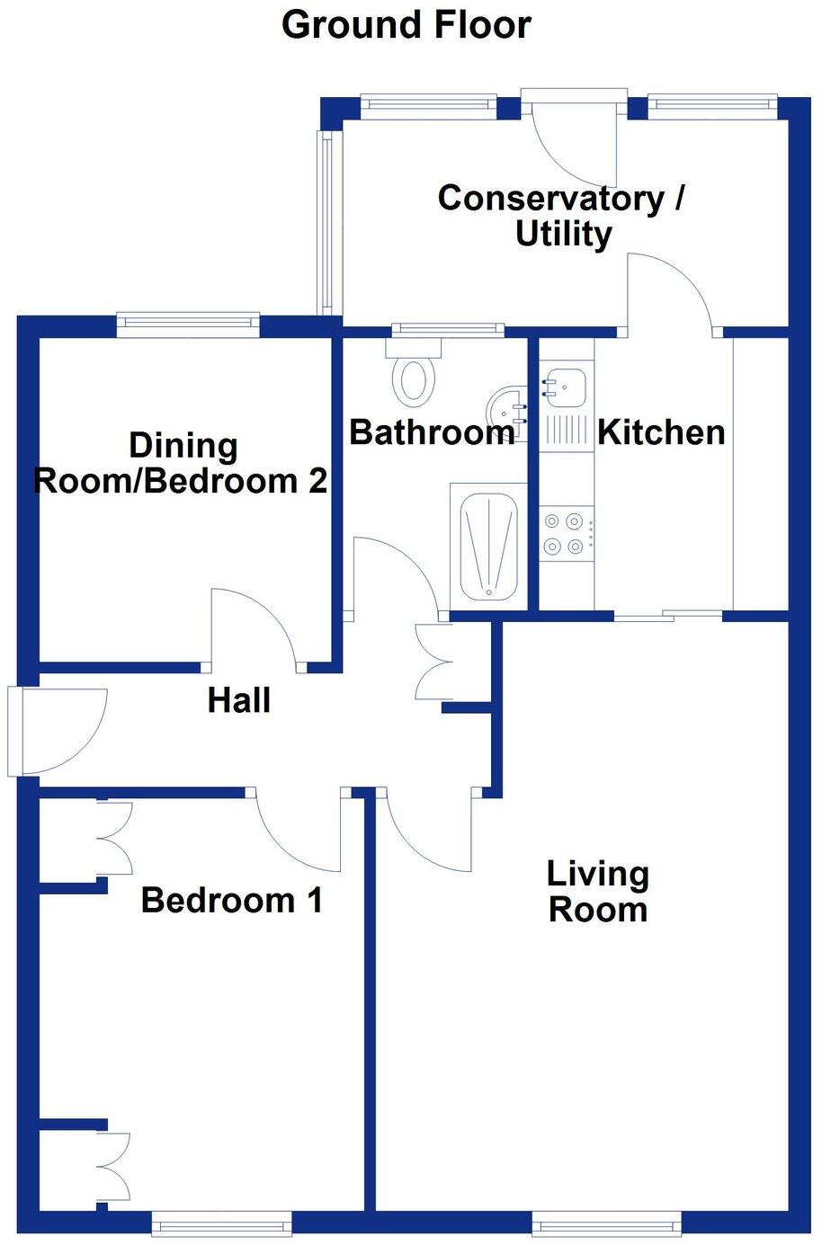 Rutland Avenue, Blackburn, BB1 floorplan