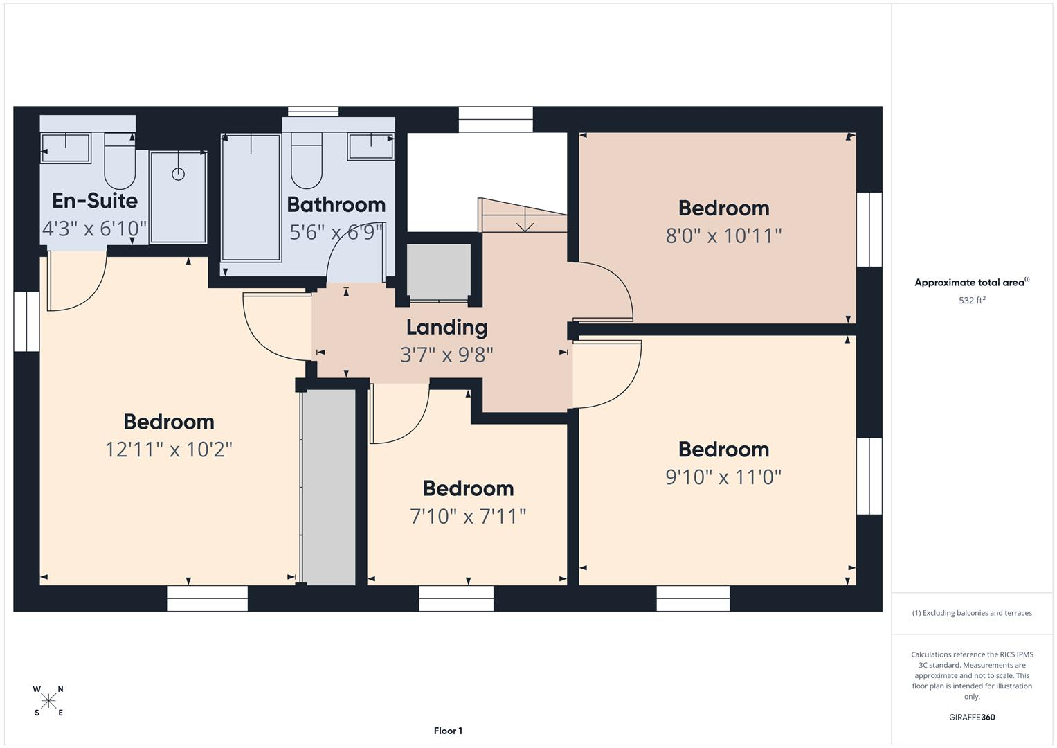 Crump Way, Evesham floorplan