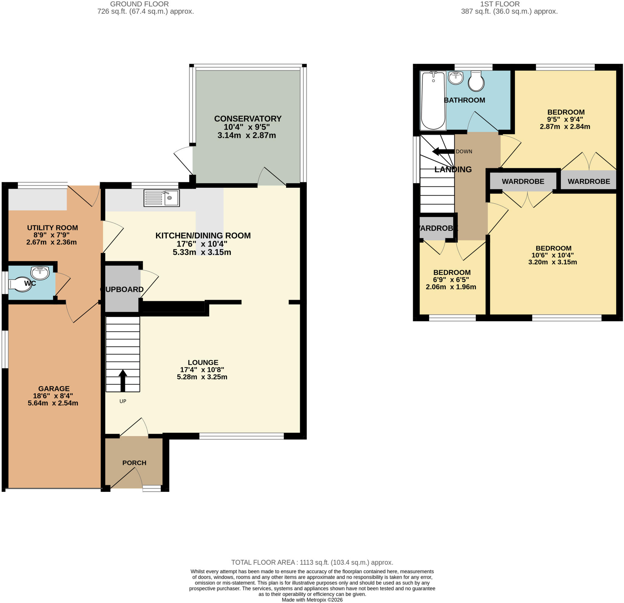 Hollis Way, Southwick floorplan