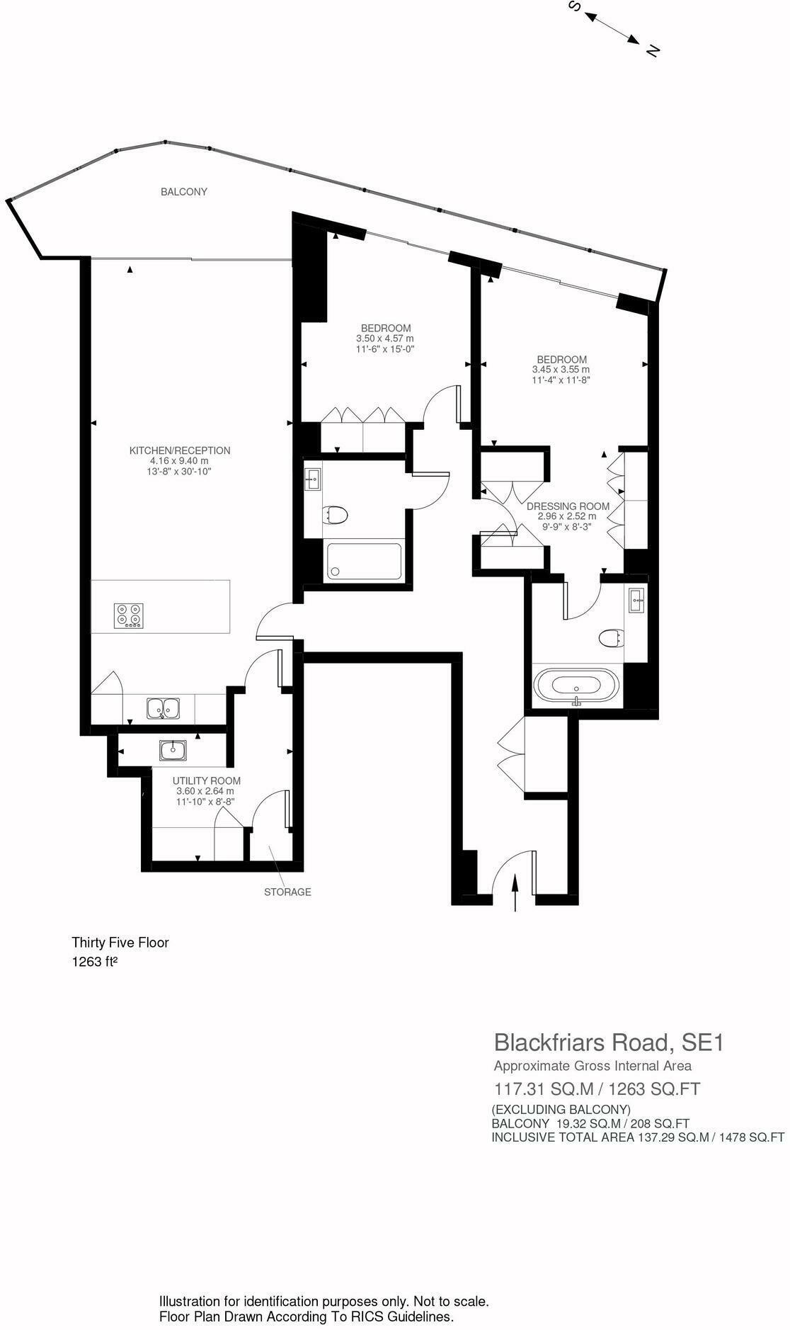 1 Blackfriars Road, London, SE1 floorplan