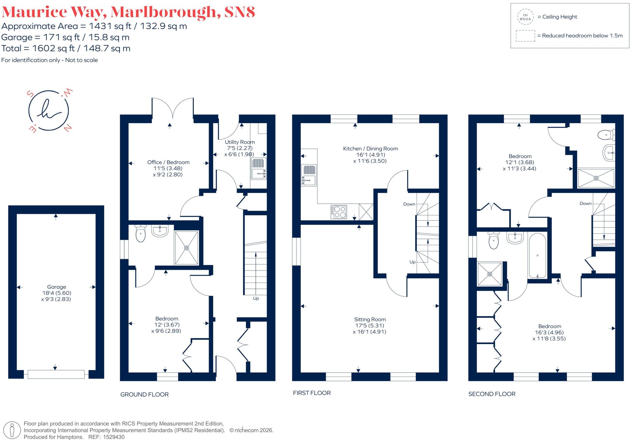Maurice Way, Marlborough, SN8 floorplan