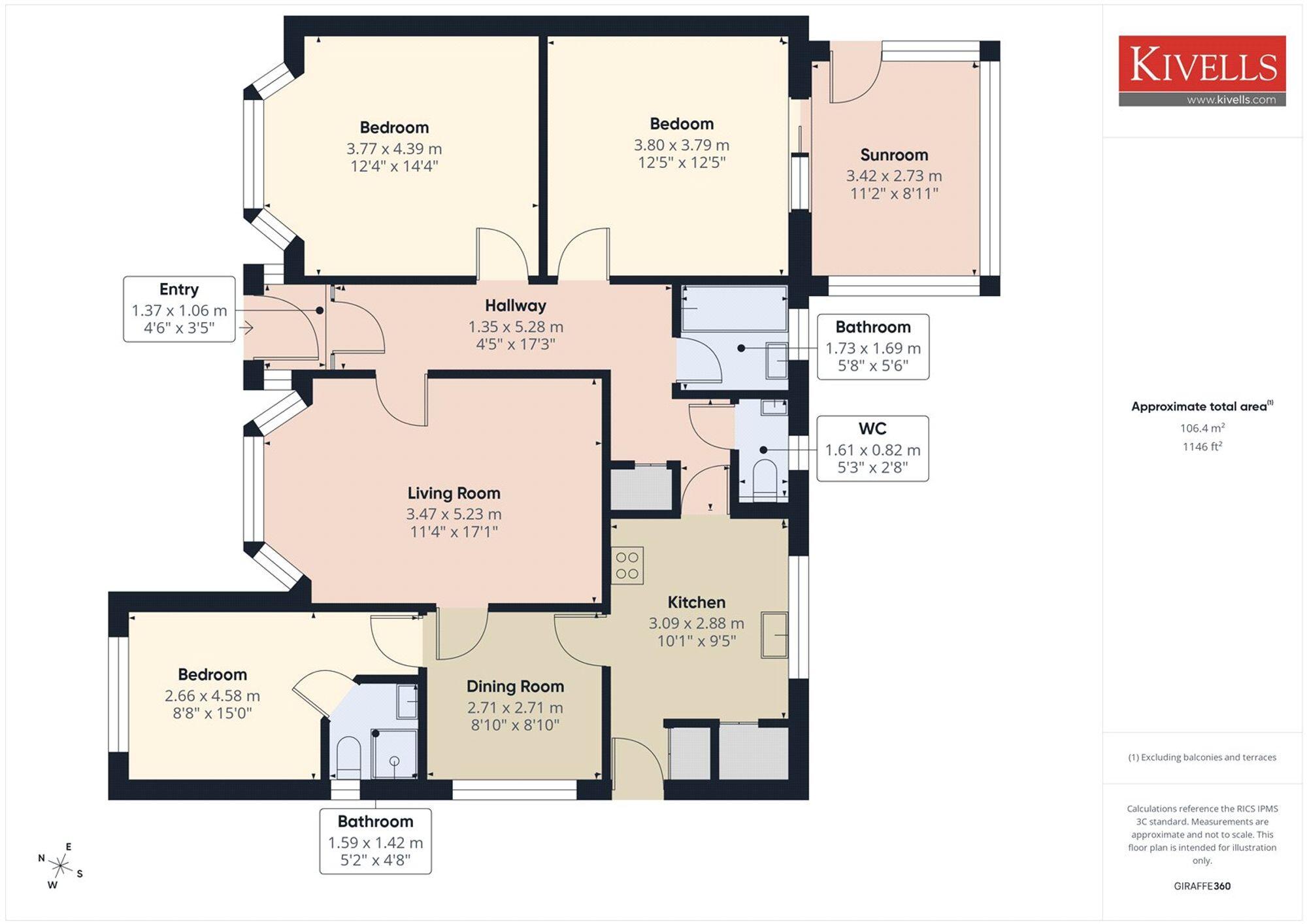Clinton Close, Bude, EX23 floorplan