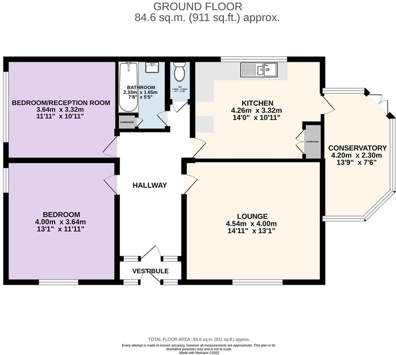 Fir Trees Avenue, Lostock Hall, PR5 floorplan