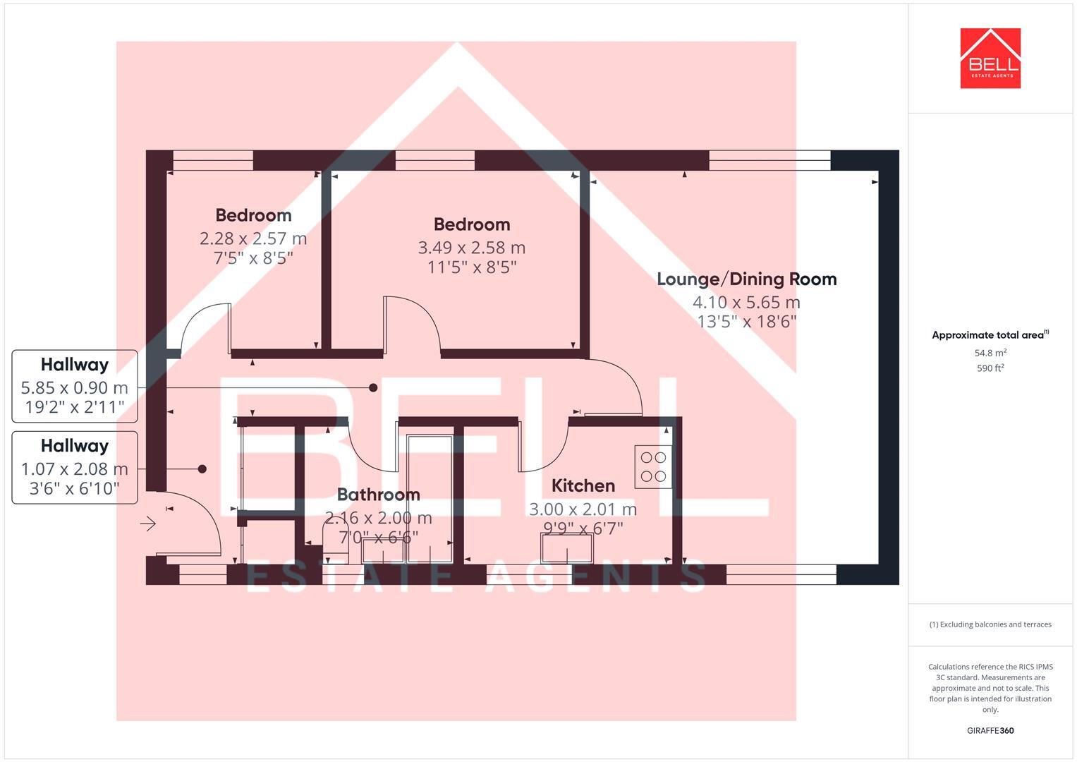 Northumberland Road, Newcastle floorplan