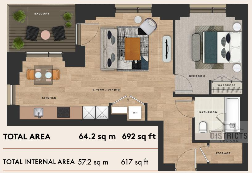 The Bellamy, Manilla Street, E14 floorplan