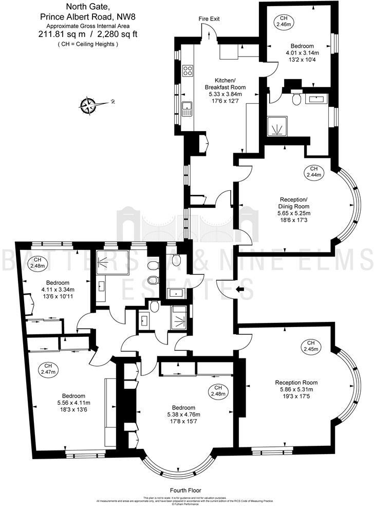 North Gate, Prince Albert Road floorplan