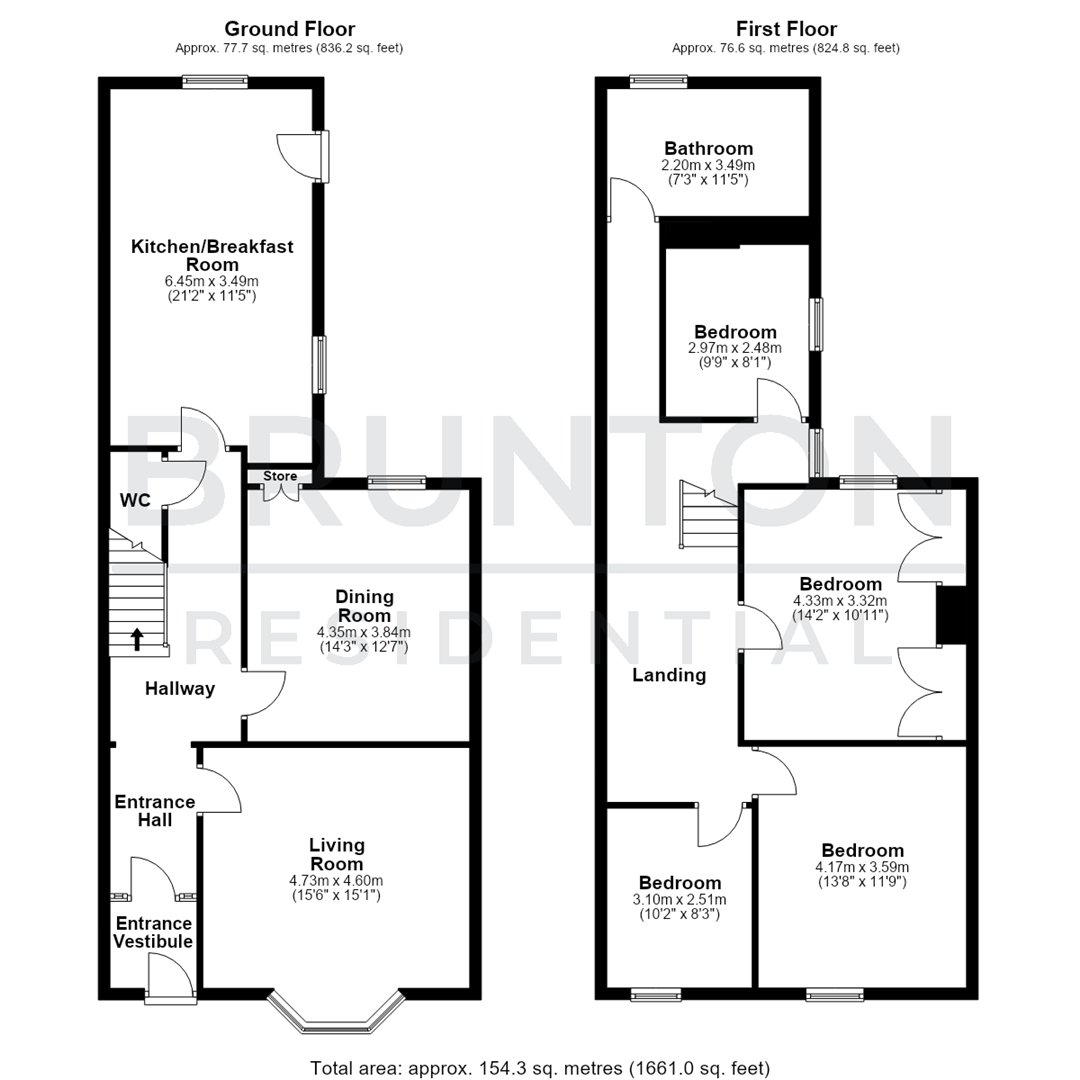 Leazes Crescent, Hexham, NE46 floorplan