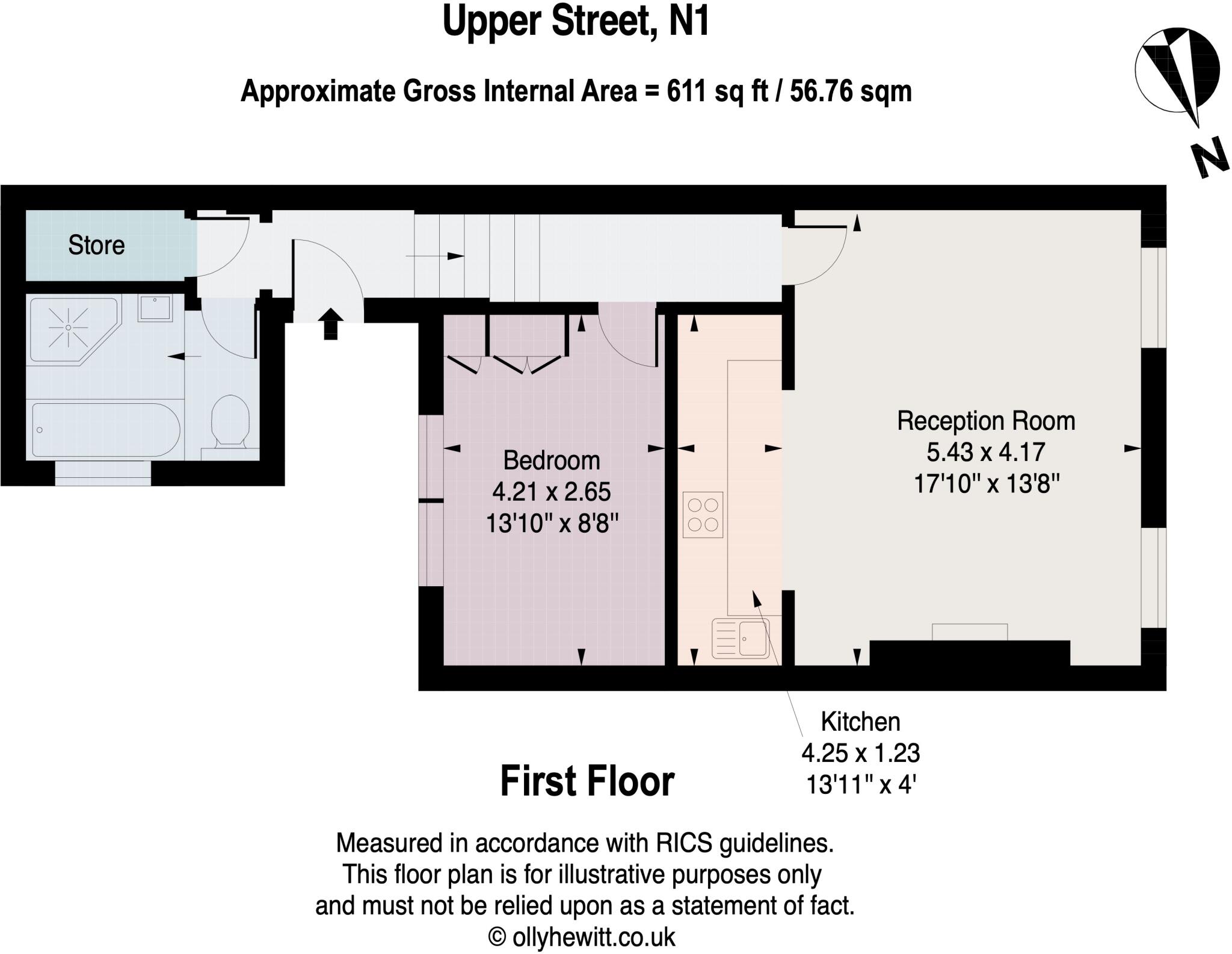 Upper Street, Islington, London, N1 floorplan