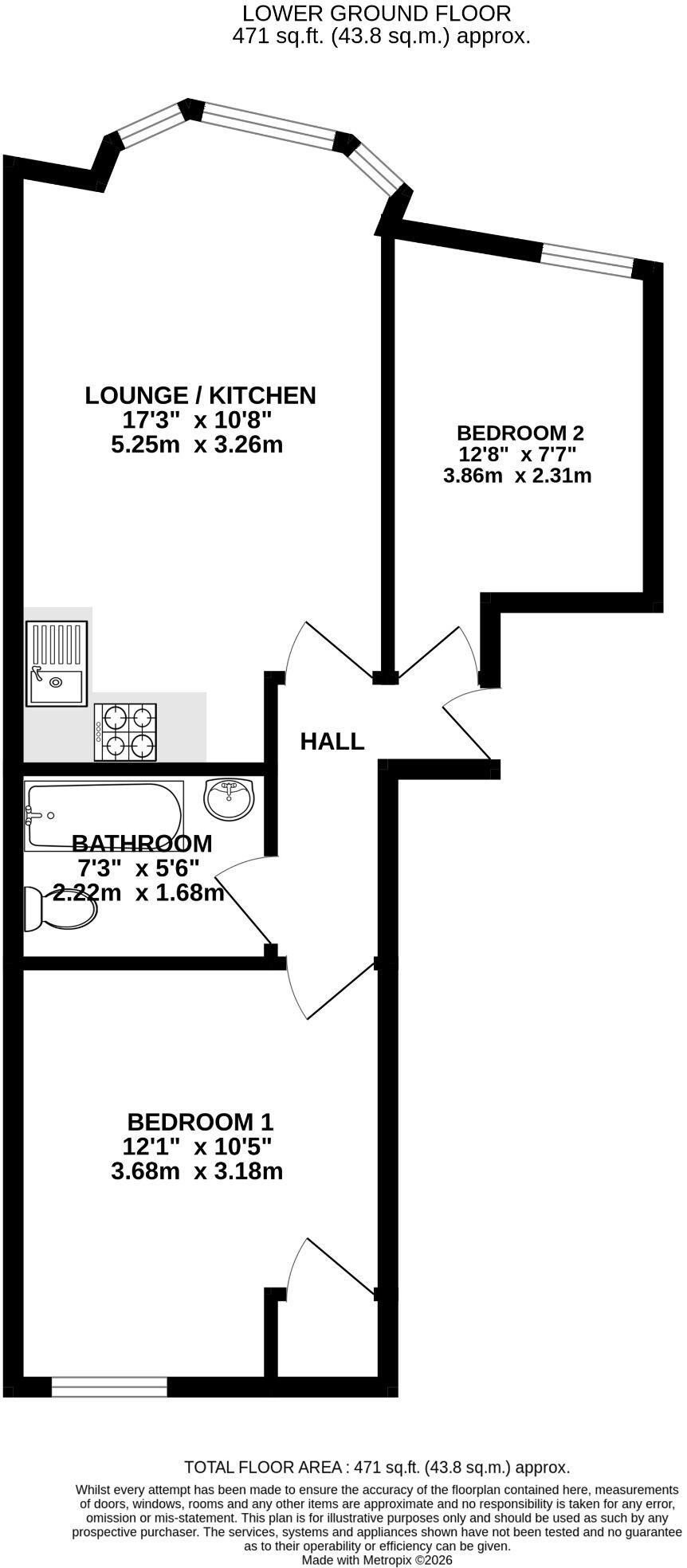 Alhambra Road, Southsea floorplan
