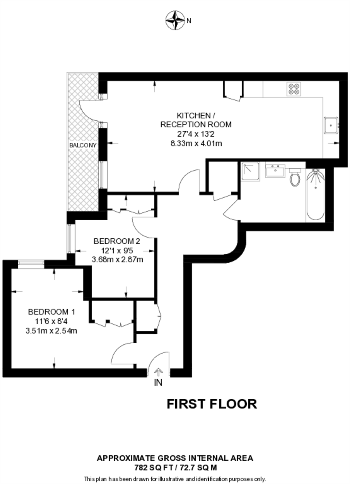 Holden Road, Woodside Park, London, N12 floorplan