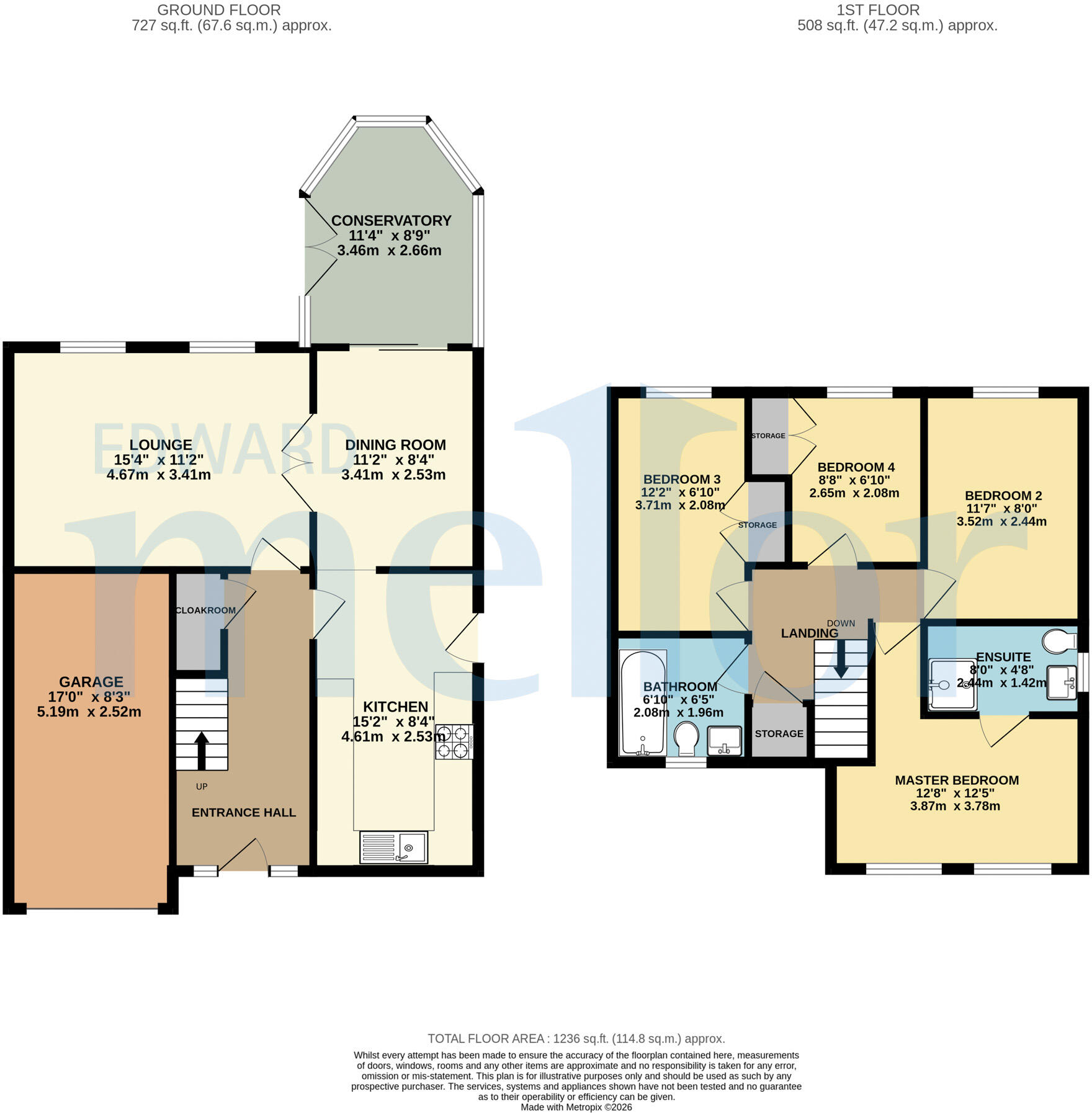 Oak Meadow, Weaverham floorplan