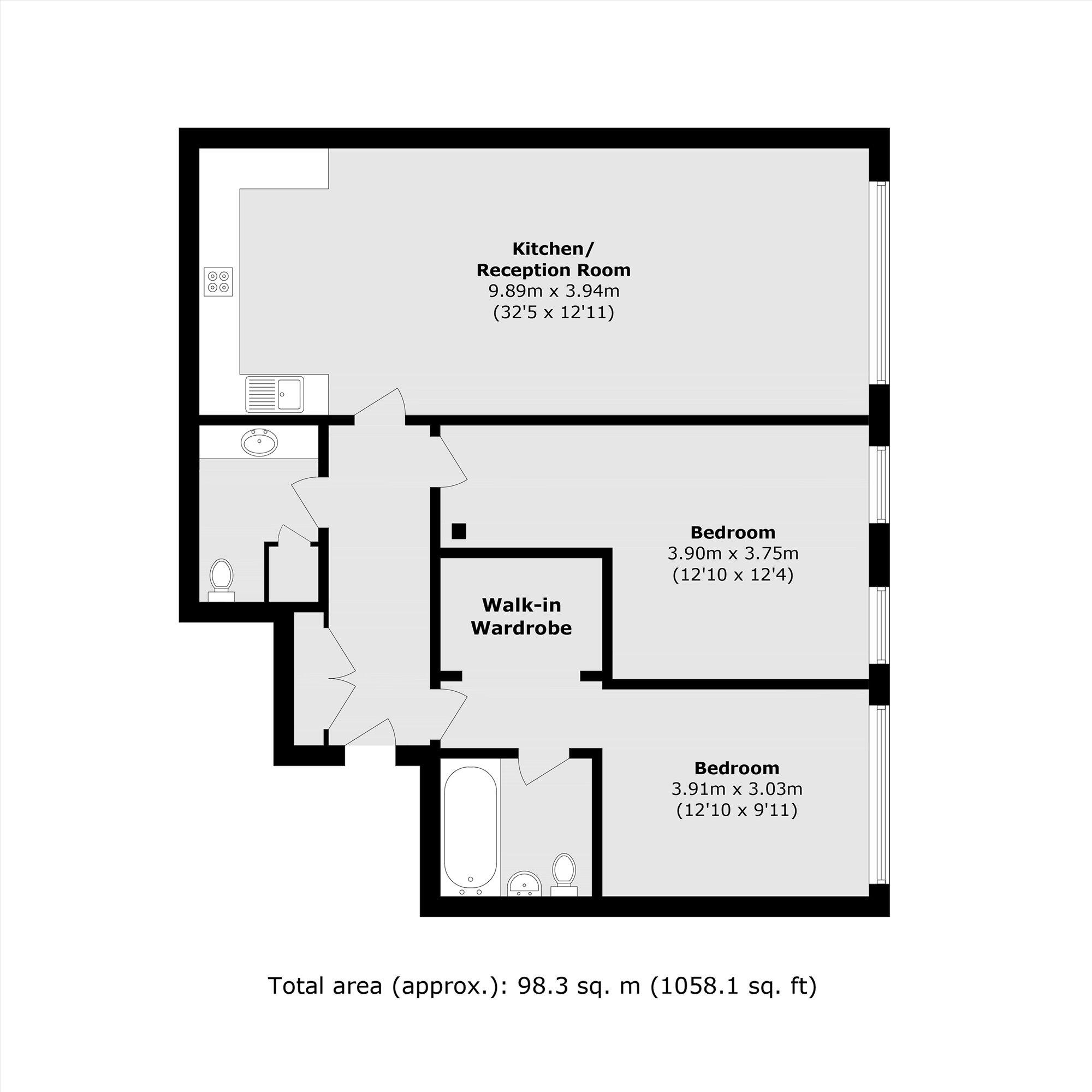 Shepherdess Walk, Angel floorplan