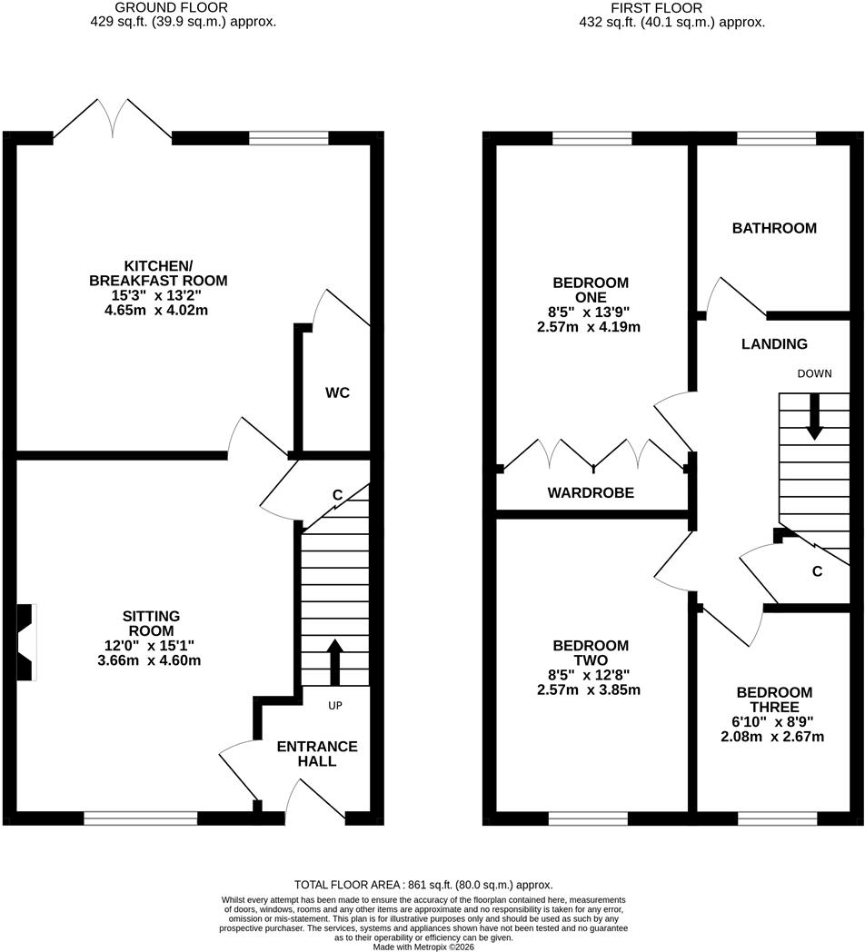 Roman Close, Barrow Upon Soar floorplan