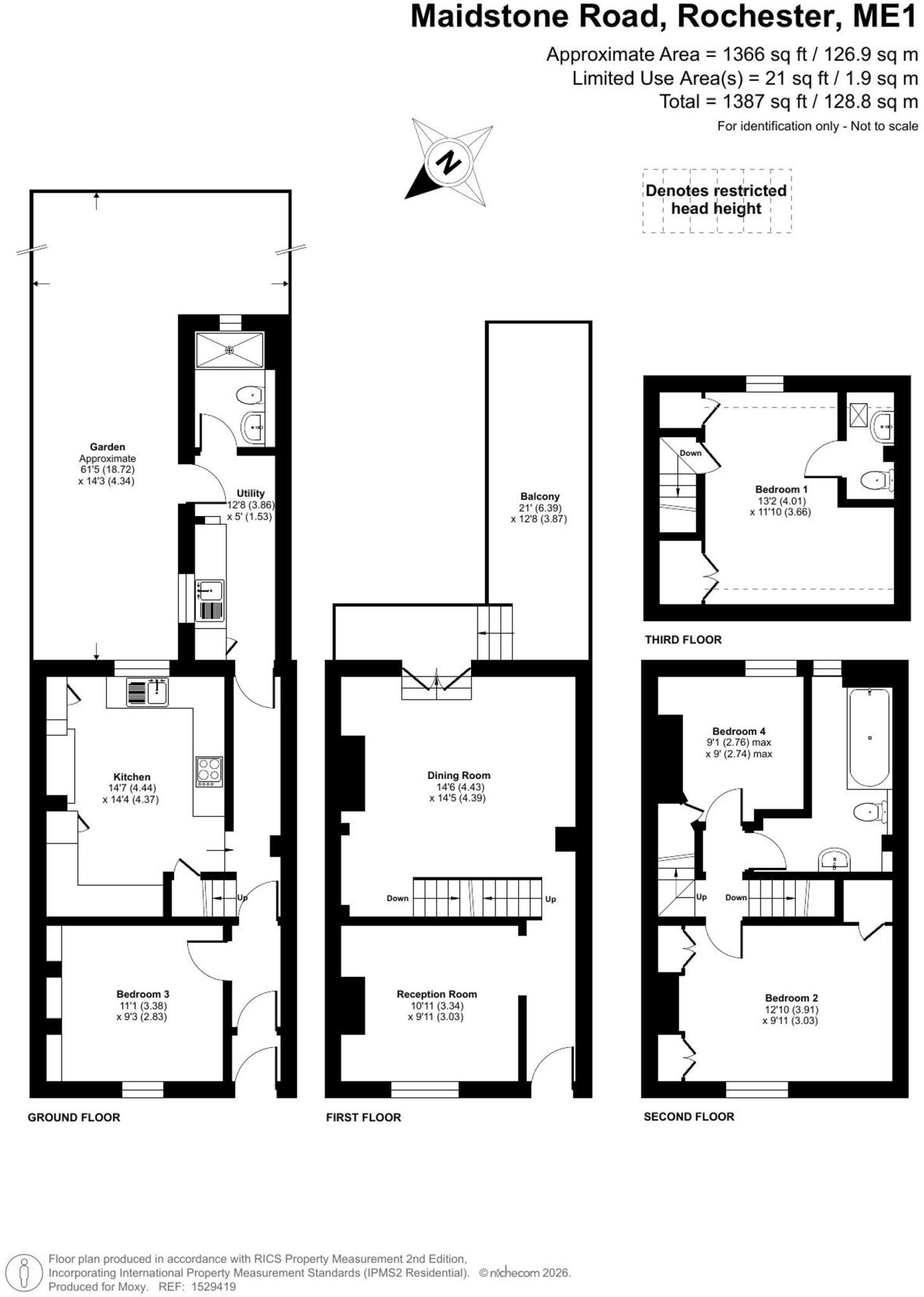 Maidstone Road, Rochester, Kent. ME1 floorplan