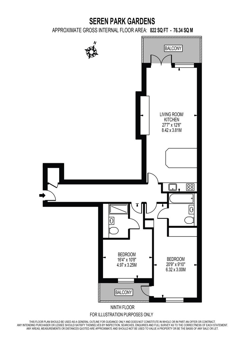 Seren Park Gardens, Blackheath floorplan