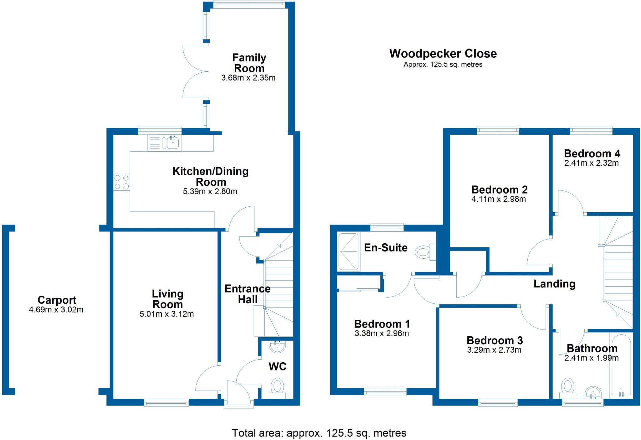 Woodpecker Close, Halstead, Essex, CO9 floorplan
