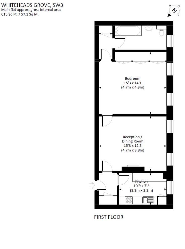 Whiteheads Grove, London floorplan
