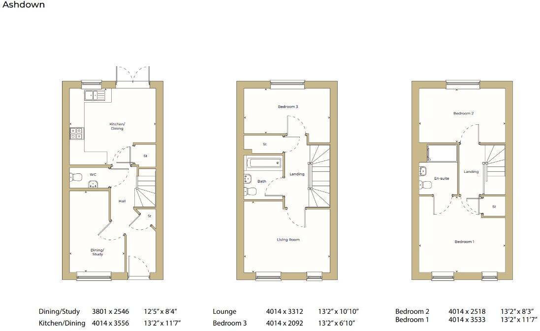 Hawthorn Park, Leominster floorplan