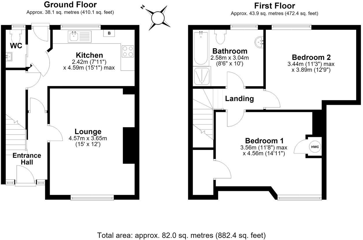 Westbury Place, Letchworth Garden City, SG6 floorplan