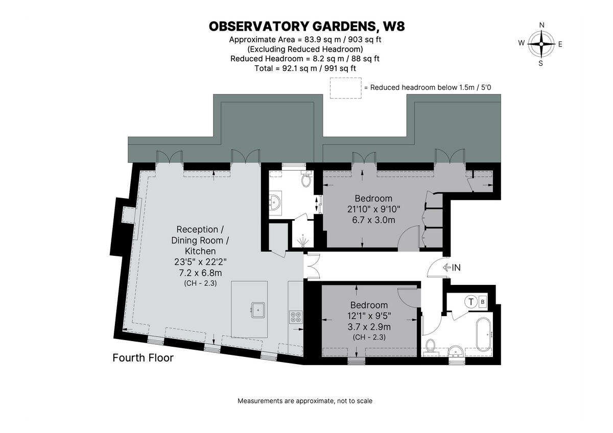 Observatory Gardens, London, W8 floorplan
