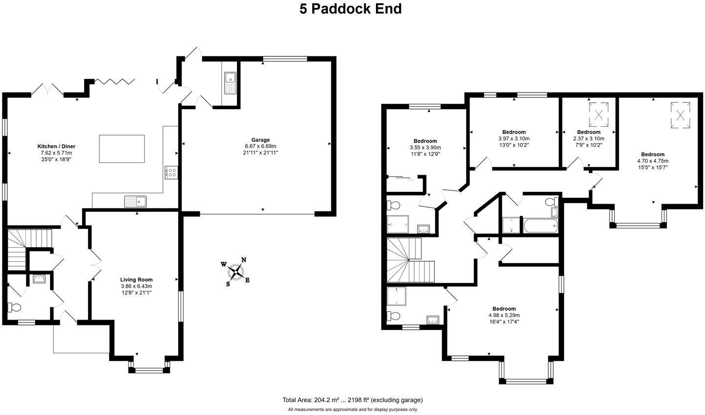 Paddock End, Woolton Hill, Newbury, Hampshire, RG20 floorplan