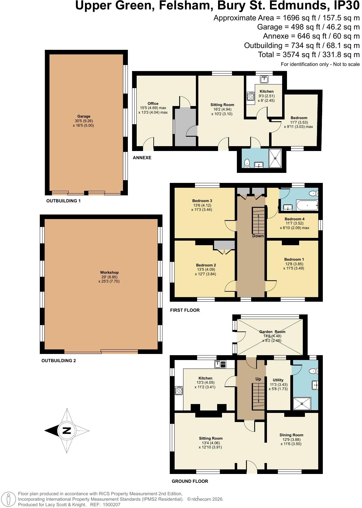 Upper Green, Felsham, Bury St. Edmunds, Suffolk, IP30 floorplan