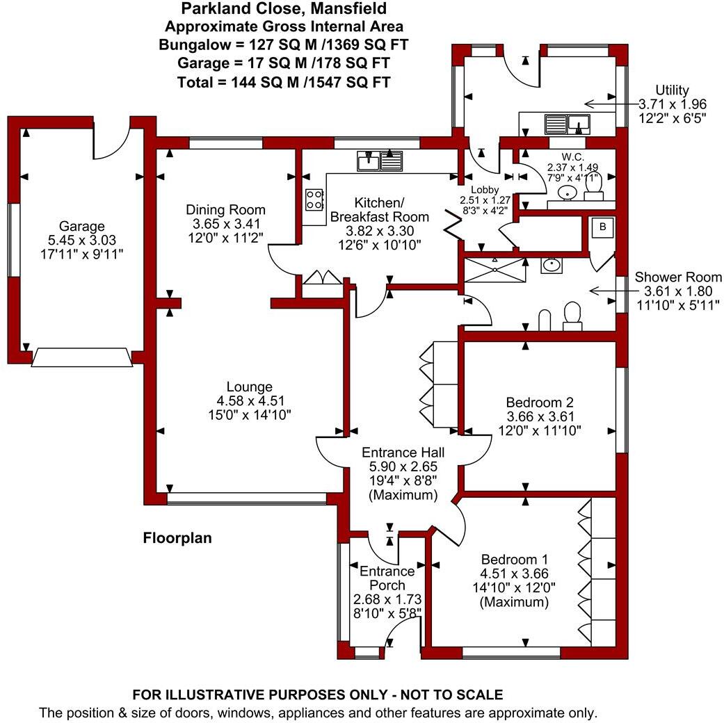 Parkland Close, Mansfield floorplan