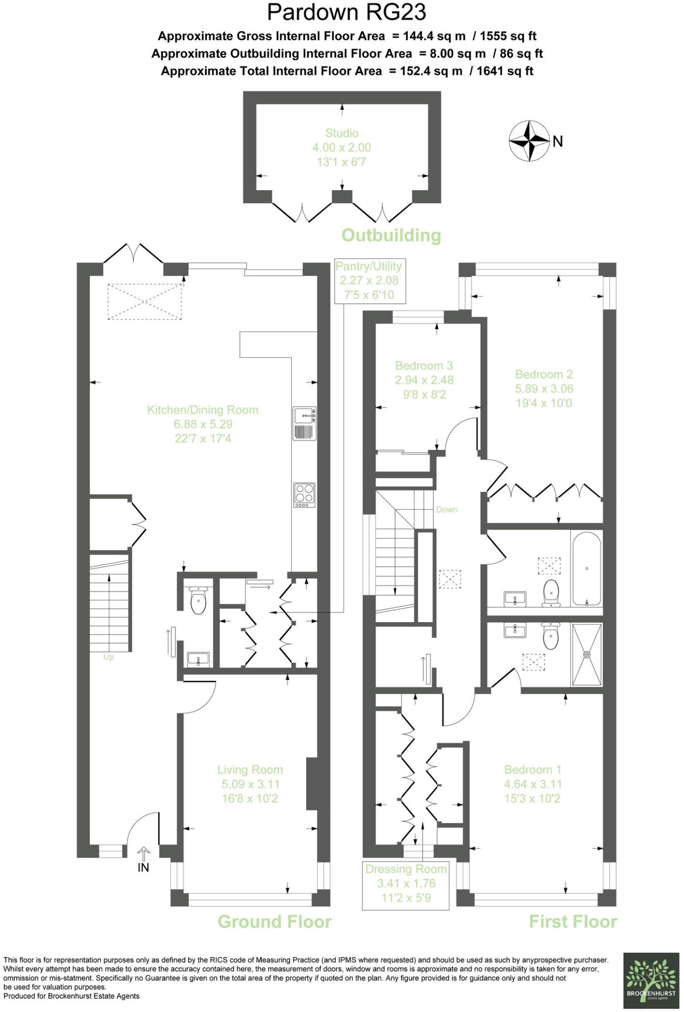 Pardown, Oakley, Basingstoke, RG23 7DY floorplan