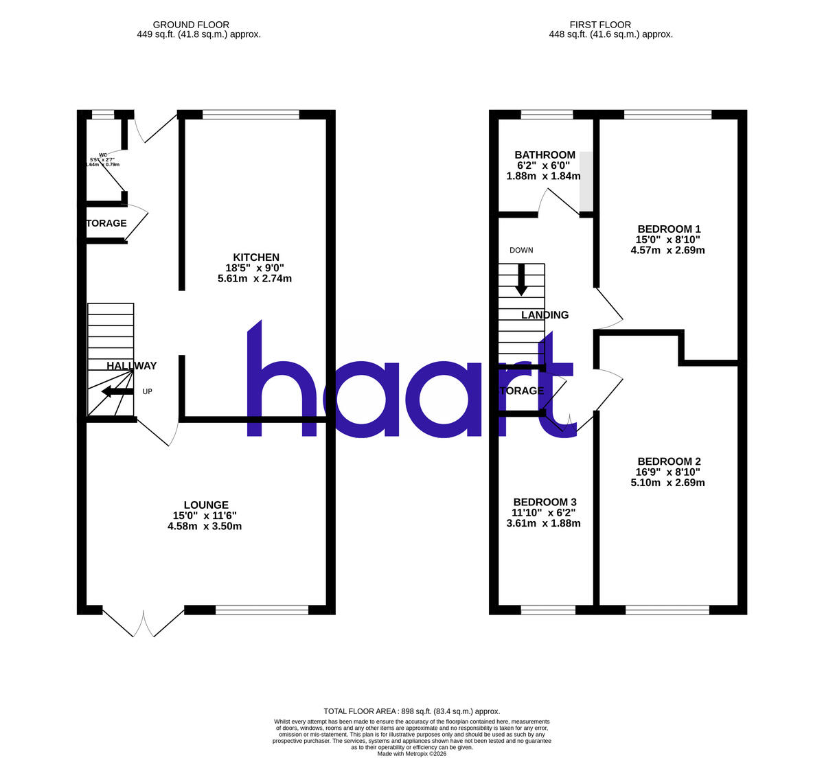 Petersfield Avenue, Harold Hill floorplan