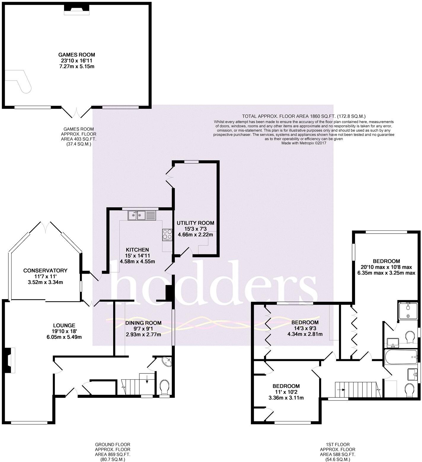 Chertsey, Surrey, KT16 floorplan