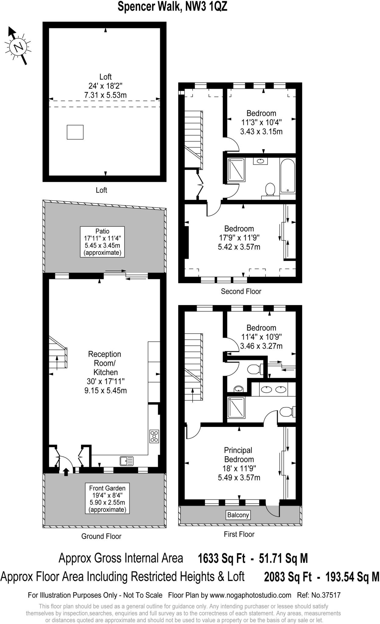 Spencer Walk, Hampstead, NW3 floorplan