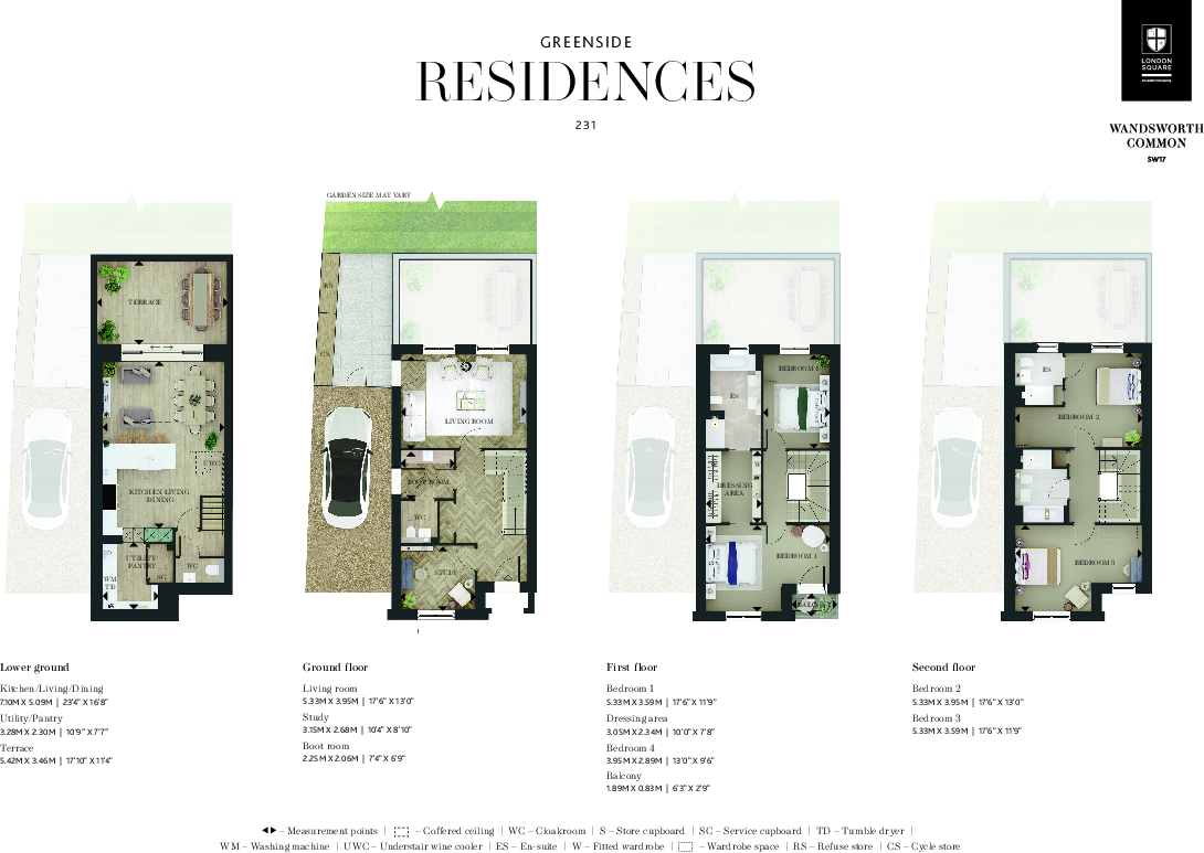 Wandsworth Common, 
9 Bicknell Way,
SW17 0LP floorplan