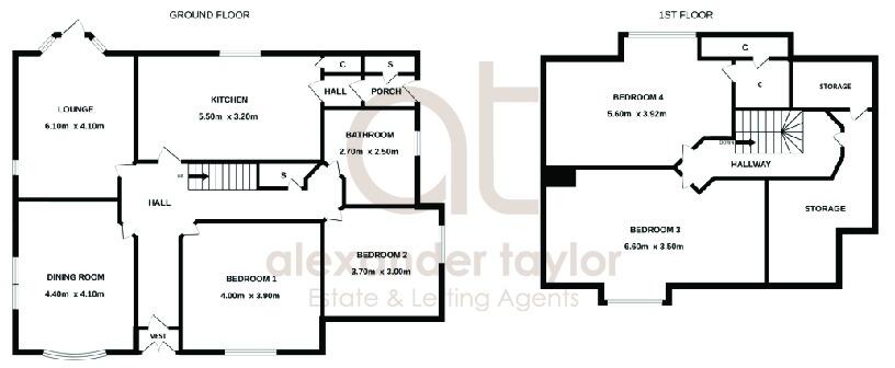 91 Duke Street, Denny, Falkirk, FK6 6NS floorplan