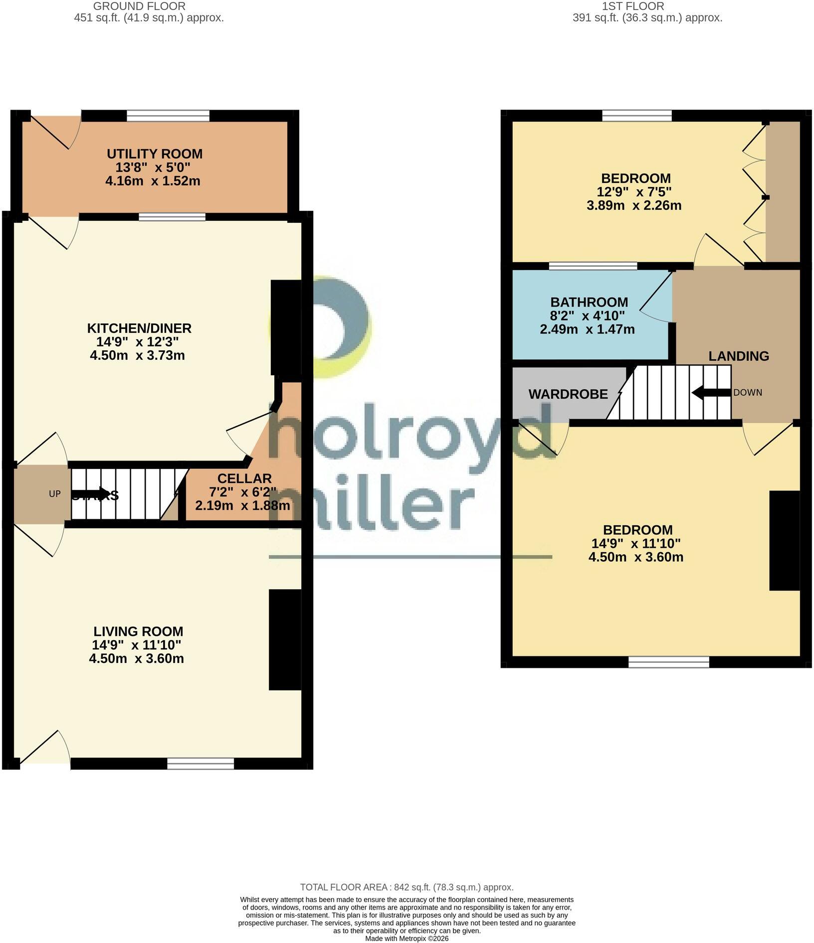 Cambridge Street, Wakefield, WF2 floorplan