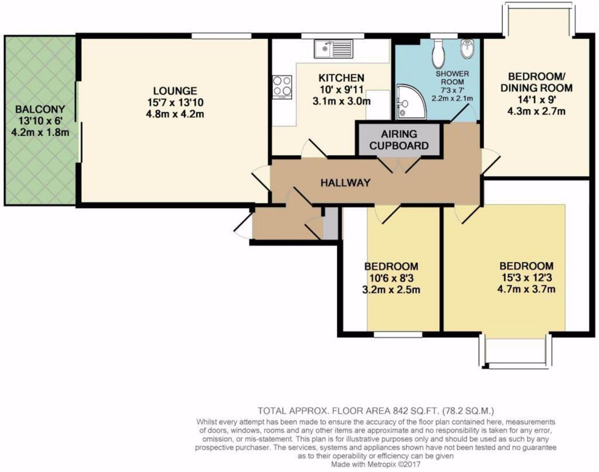 Grosvenor Road, Grosvenor Court, BH4 floorplan