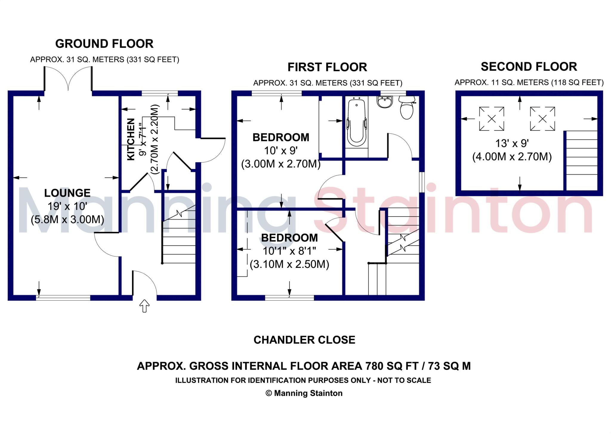 Chandler Close, Birstall, Batley, West Yorkshire floorplan
