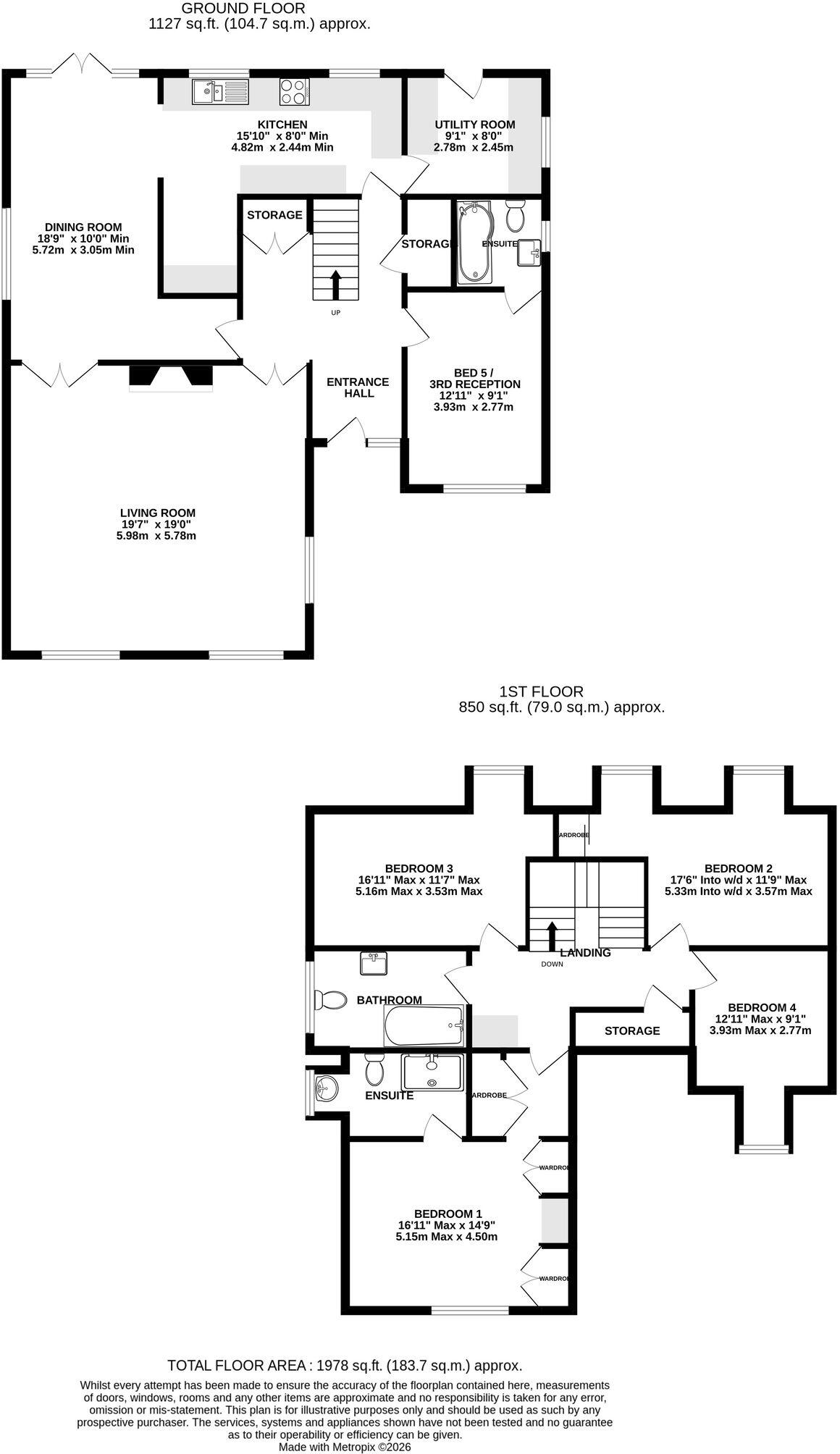 Boxley Road, Walderslade Woods , Chatham, ME5 floorplan