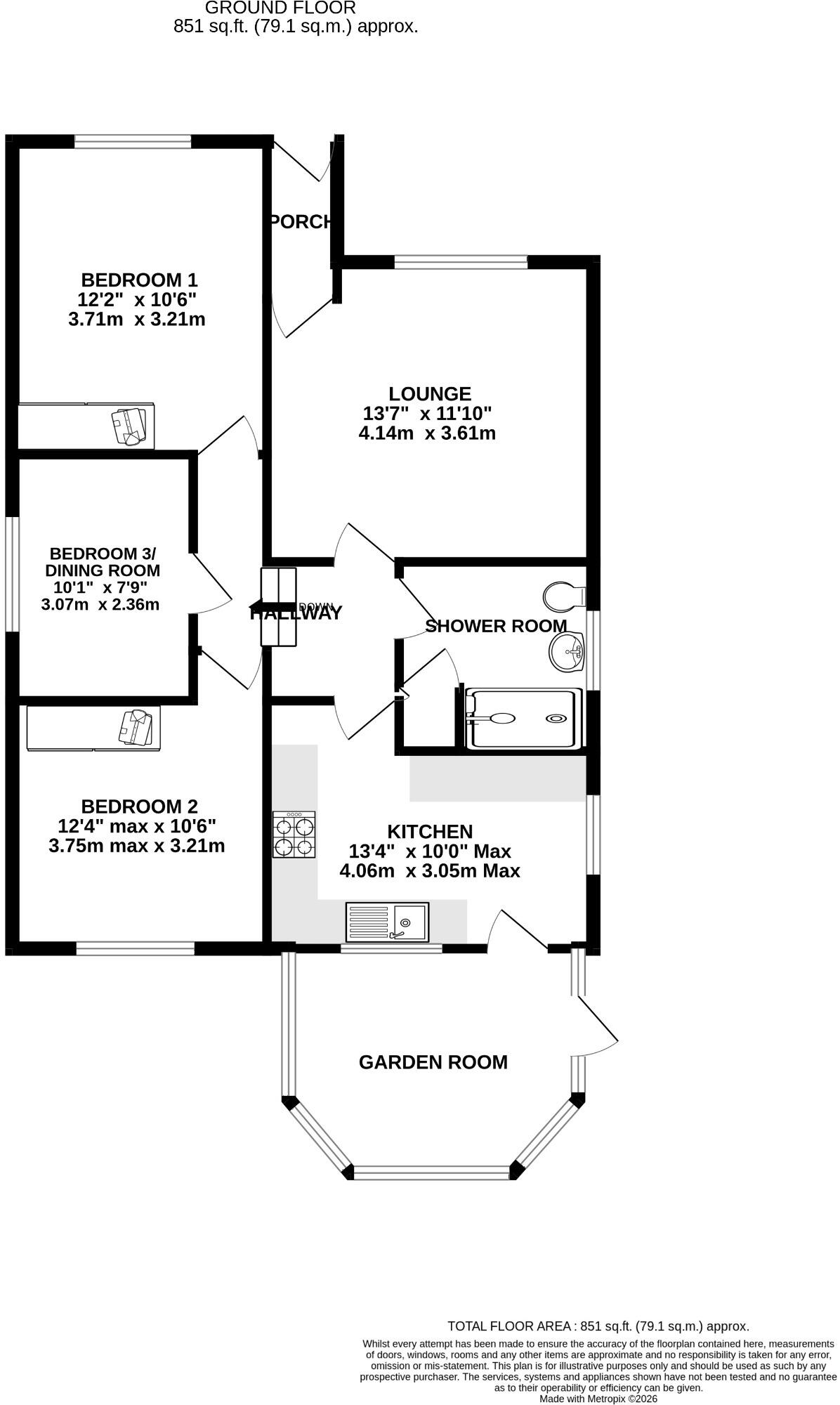 Abbeyfield Drive, Fareham floorplan