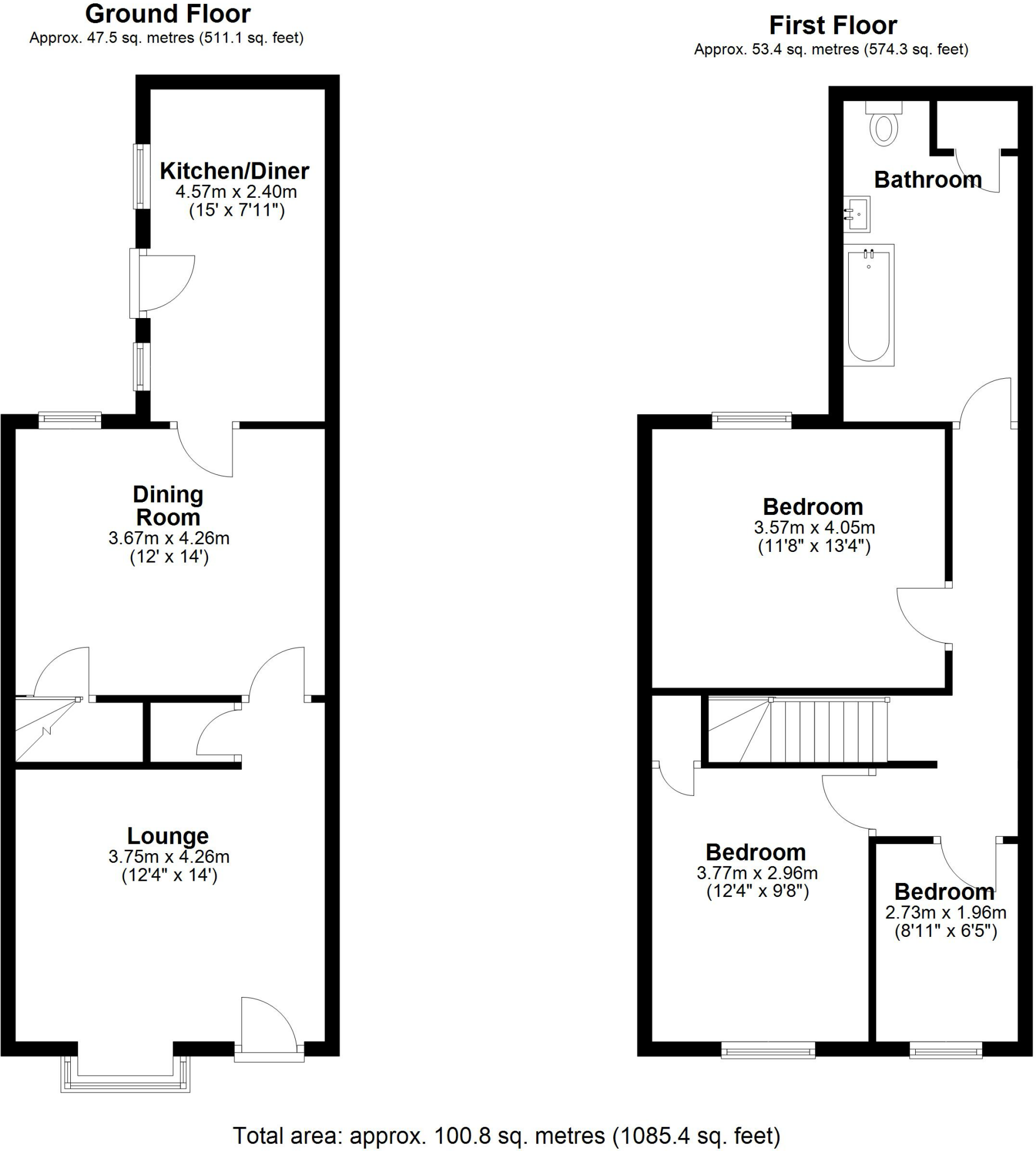 Highbury Road, Kings Heath, Birmingham, B14 floorplan