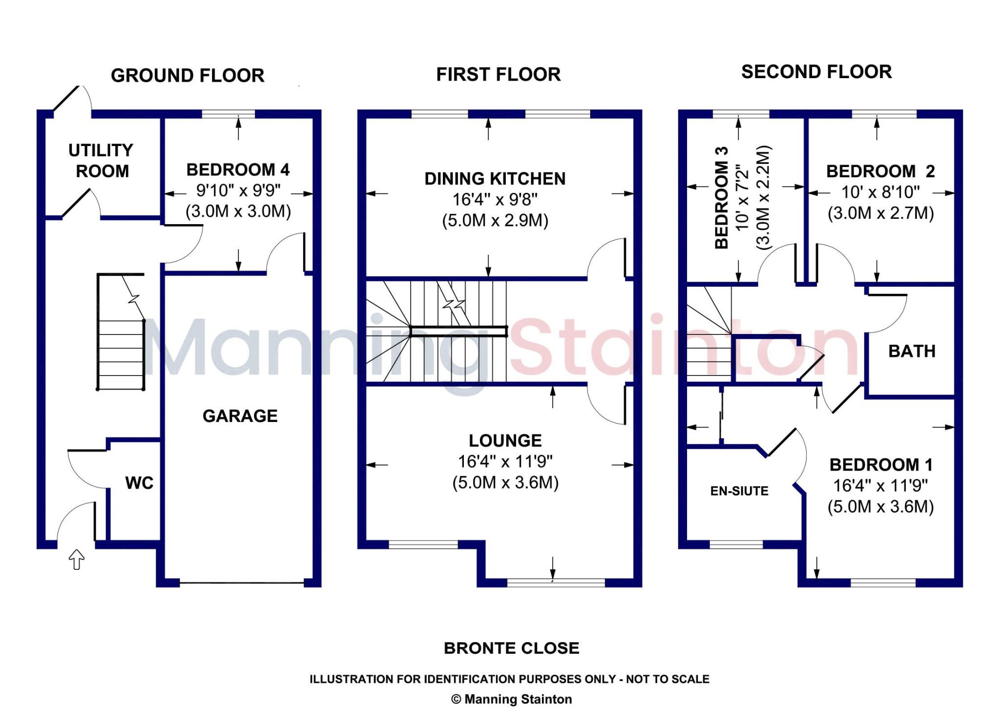 Bronte Close, East Ardsley, Wakefield, West Yorkshire floorplan