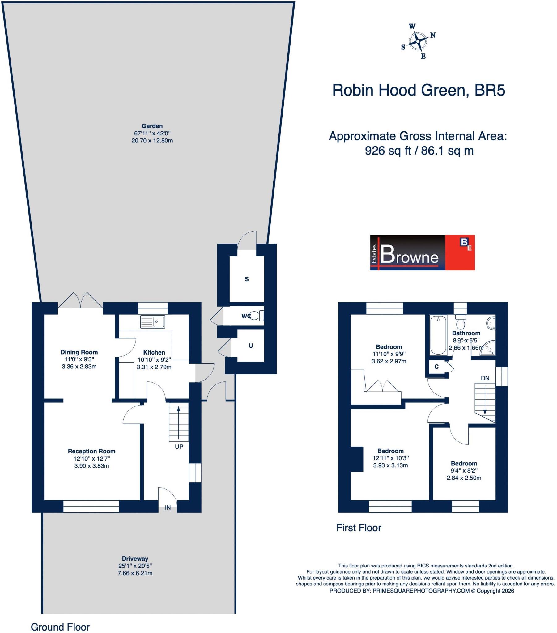 Robin Hood Green, Orpington floorplan