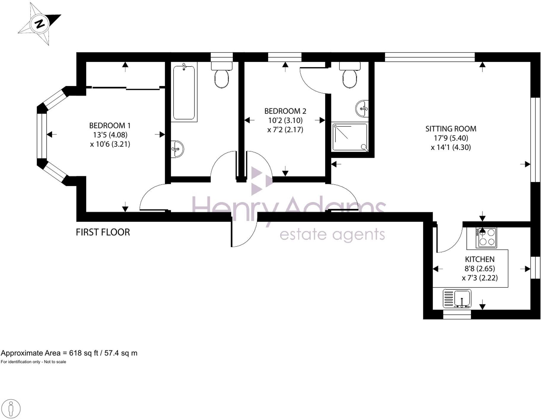 Horndean Road, Lindens House, PO10 floorplan