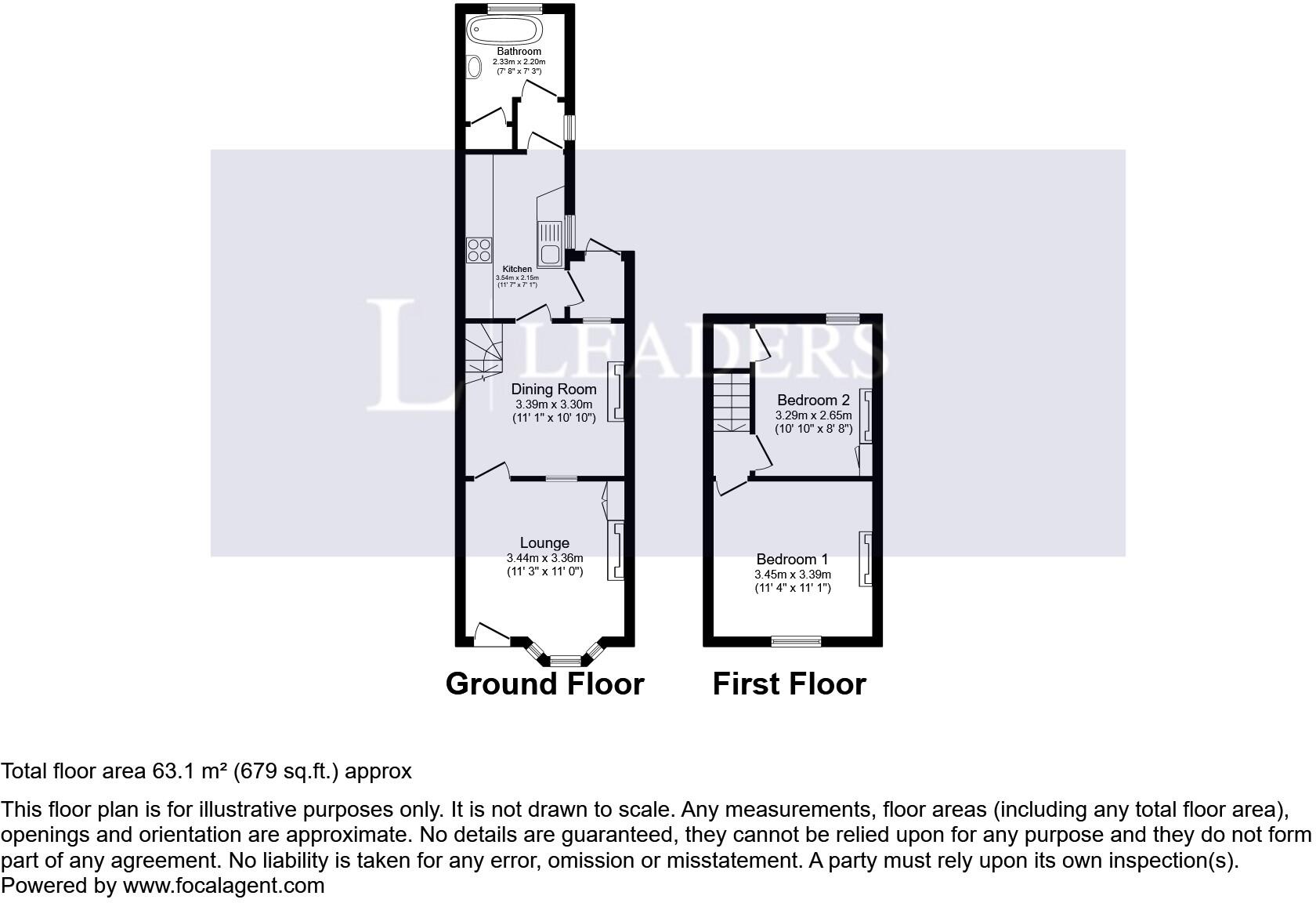 Palmers Road, PO10 floorplan
