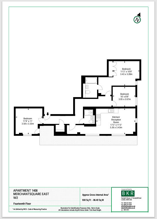 3, Merchant Square, London, London, W2 floorplan