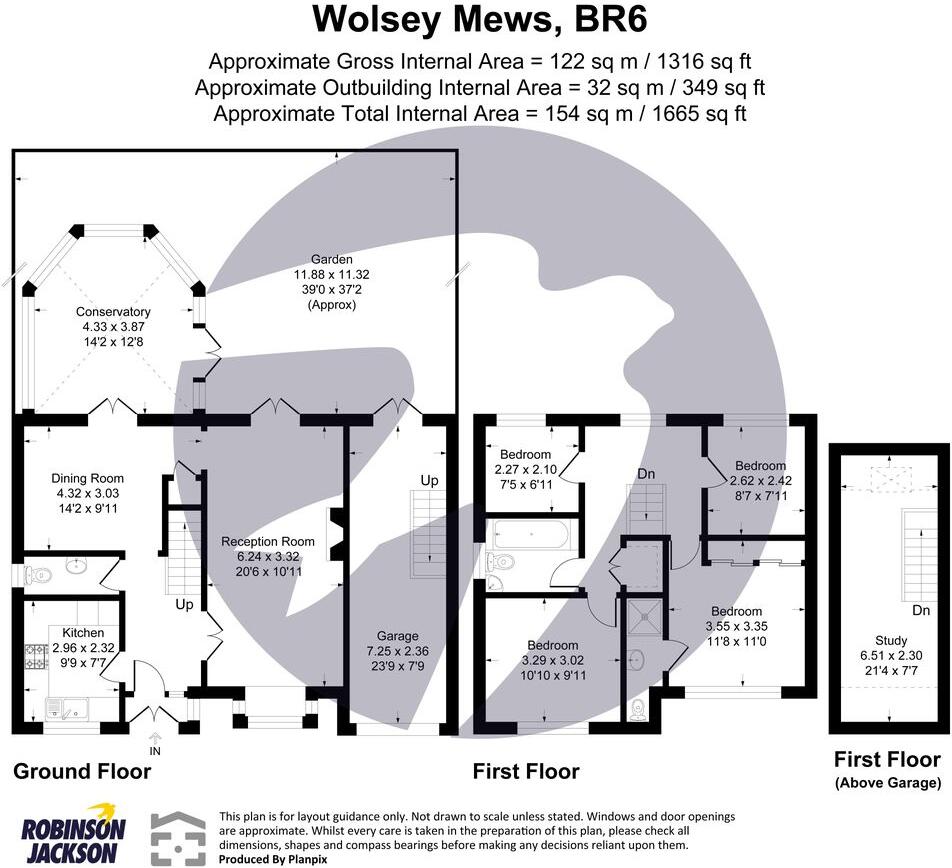 Wolsey Mews, Green Street Green, Kent, BR6 floorplan