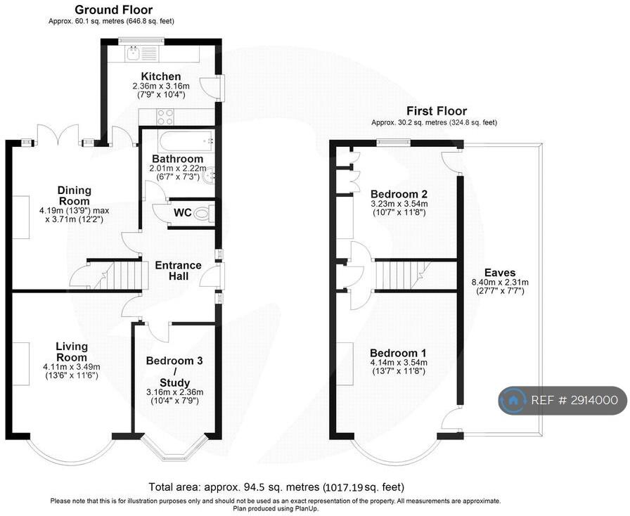 Steynton Avenue, Bexley, DA5 floorplan